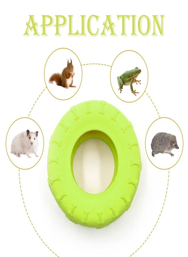 JINGHANGER 2 PCS Tree Frog Toy Tire Swing Habitat Miniature with 2 Suction Cup Hook Frog Tank Accessories Terrarium Decor Climbing Swing Reptile Amphibian Crustacean Climbing Toy - Image 5